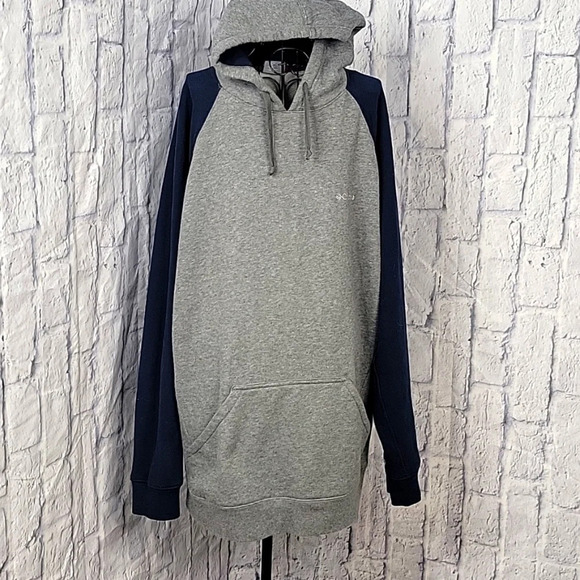 COLUMBIA Men's‎ Gray/Blue Hoodie Sweatshirt XL/TG - Picture 1 of 8